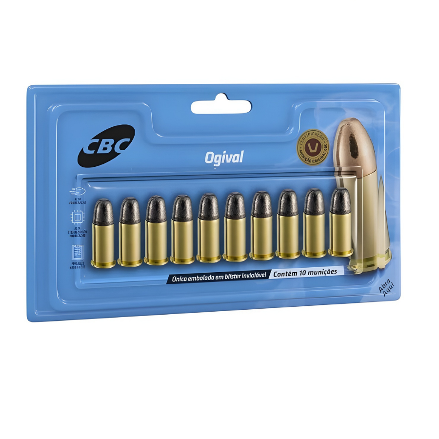 MUNIÇÃO CBC .38 SPL CHOG CURTO 125gr